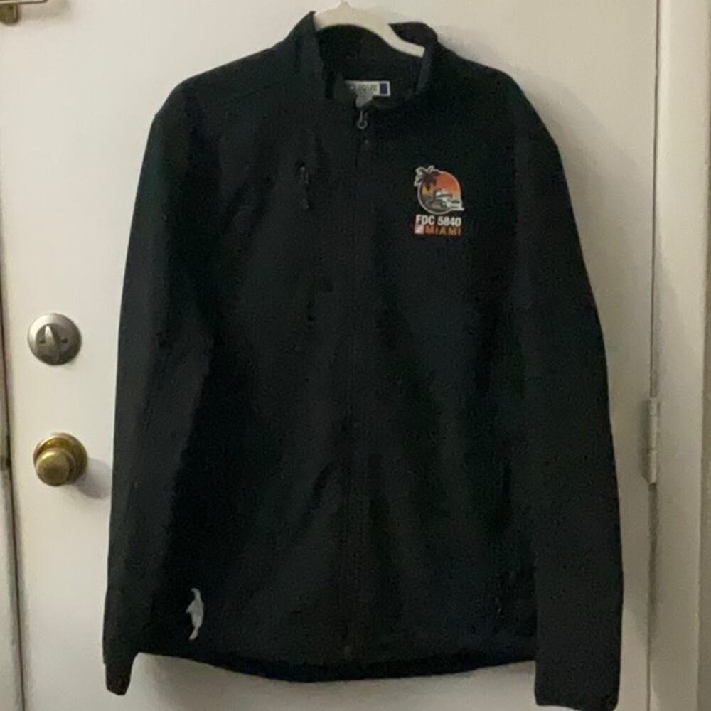 Clique Black Zip Up Jacket L NEW Home Depot Miami Trucker Bikercore FDC Casual
